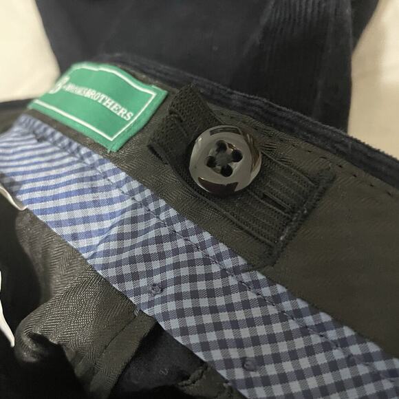 B By Brooks Brothers Pants Boy Size 12 Corduroy Classic Fit Navy Blue Preppy - Picture 5 of 7